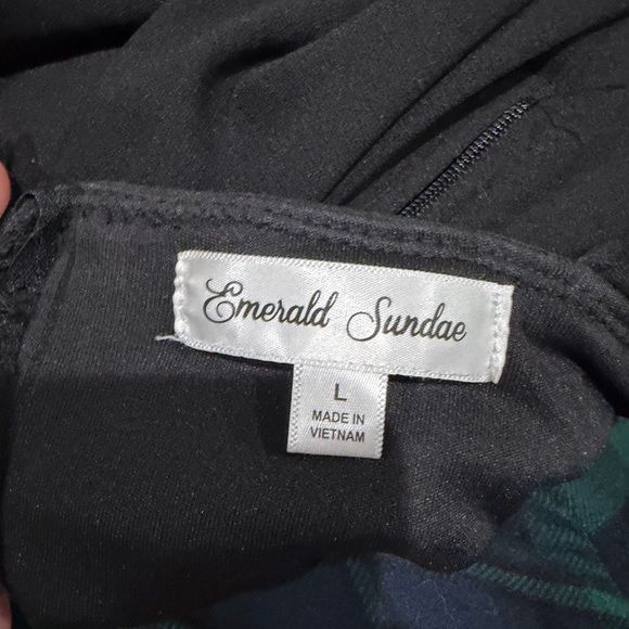 Emerald Sundae Black Mini Dress - Picture 3 of 3